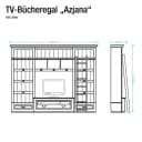 TV-Wand Azjana | Holztöne