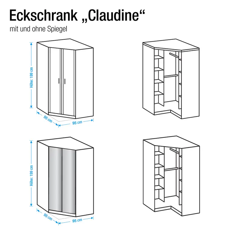 Eckschrank Soala II | Braun