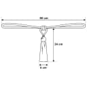 Raffhalter Gia 80cm Grau/Anthrazit | Grau