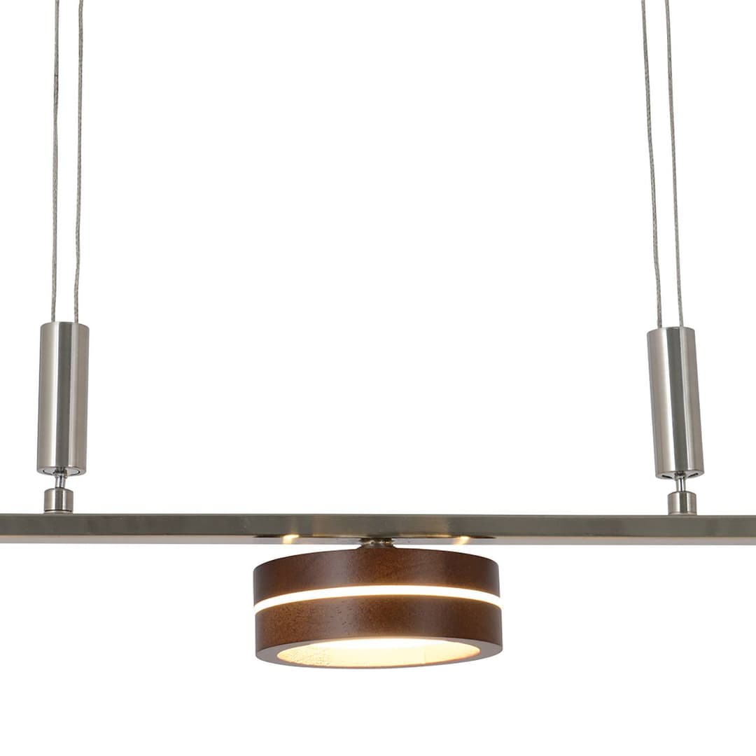 home24 LED-Pendelleuchte Triberg | Braun