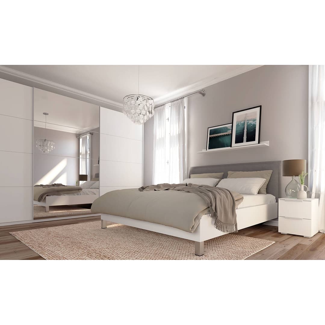 Schwebetürenschrank pure reflect 360 x 222cm | Mehrfarbig