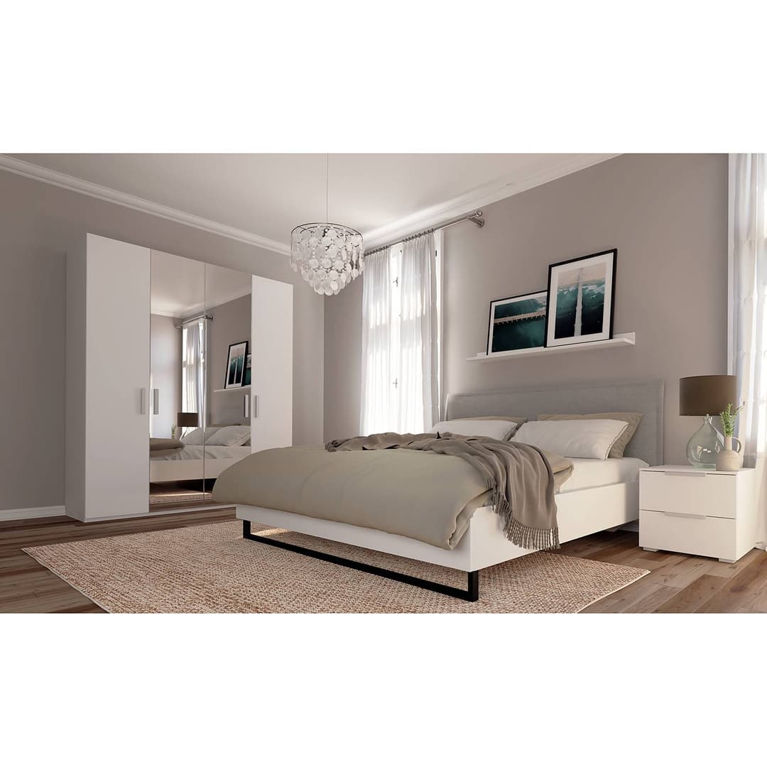 home24 Drehtürenschrank pure reflect | Beige