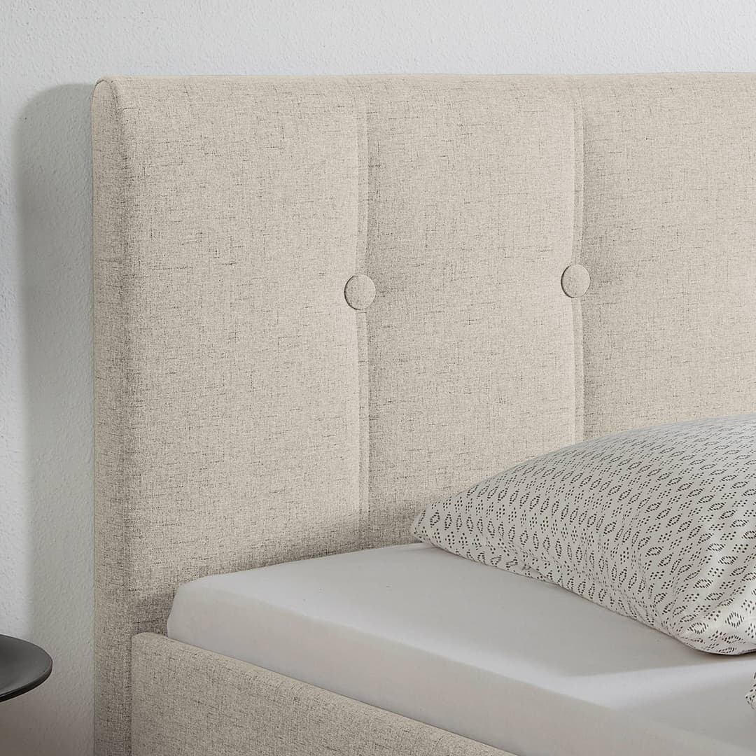 home24 Polsterbett Havdrup | Beige