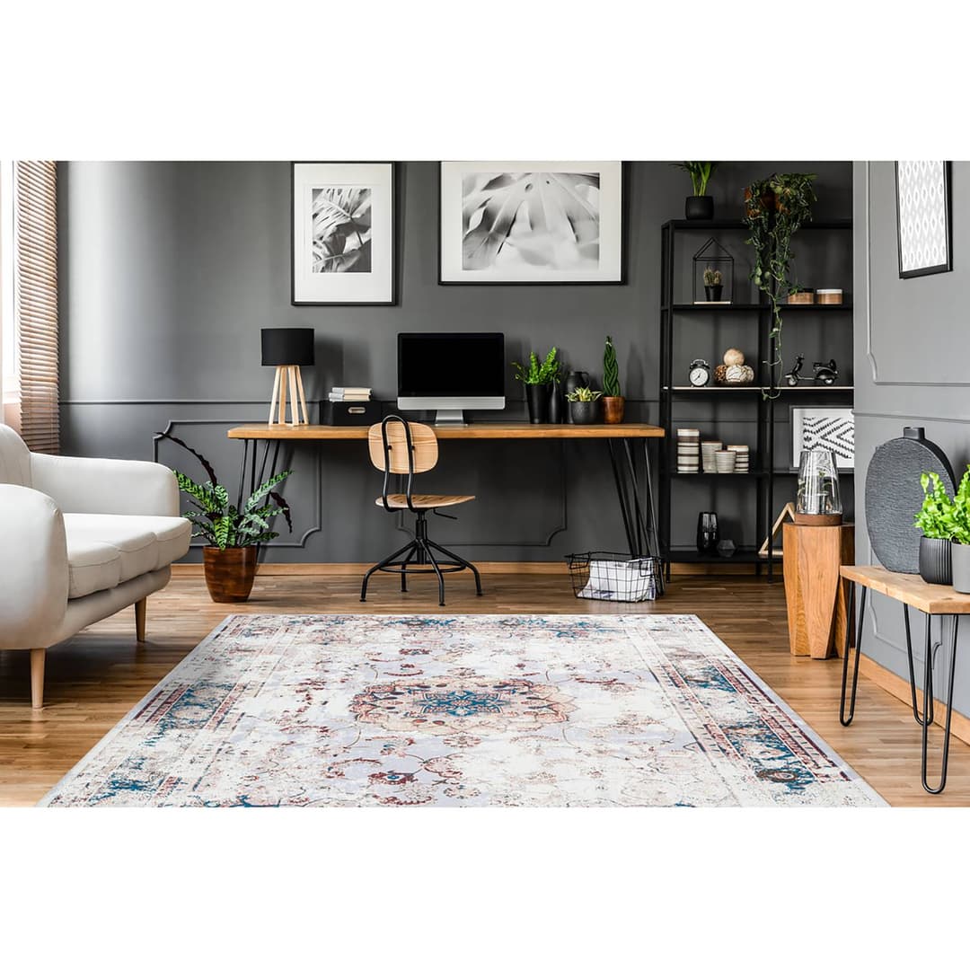 home24 Kurzflorteppich Galaxy 200 | Mehrfarbig