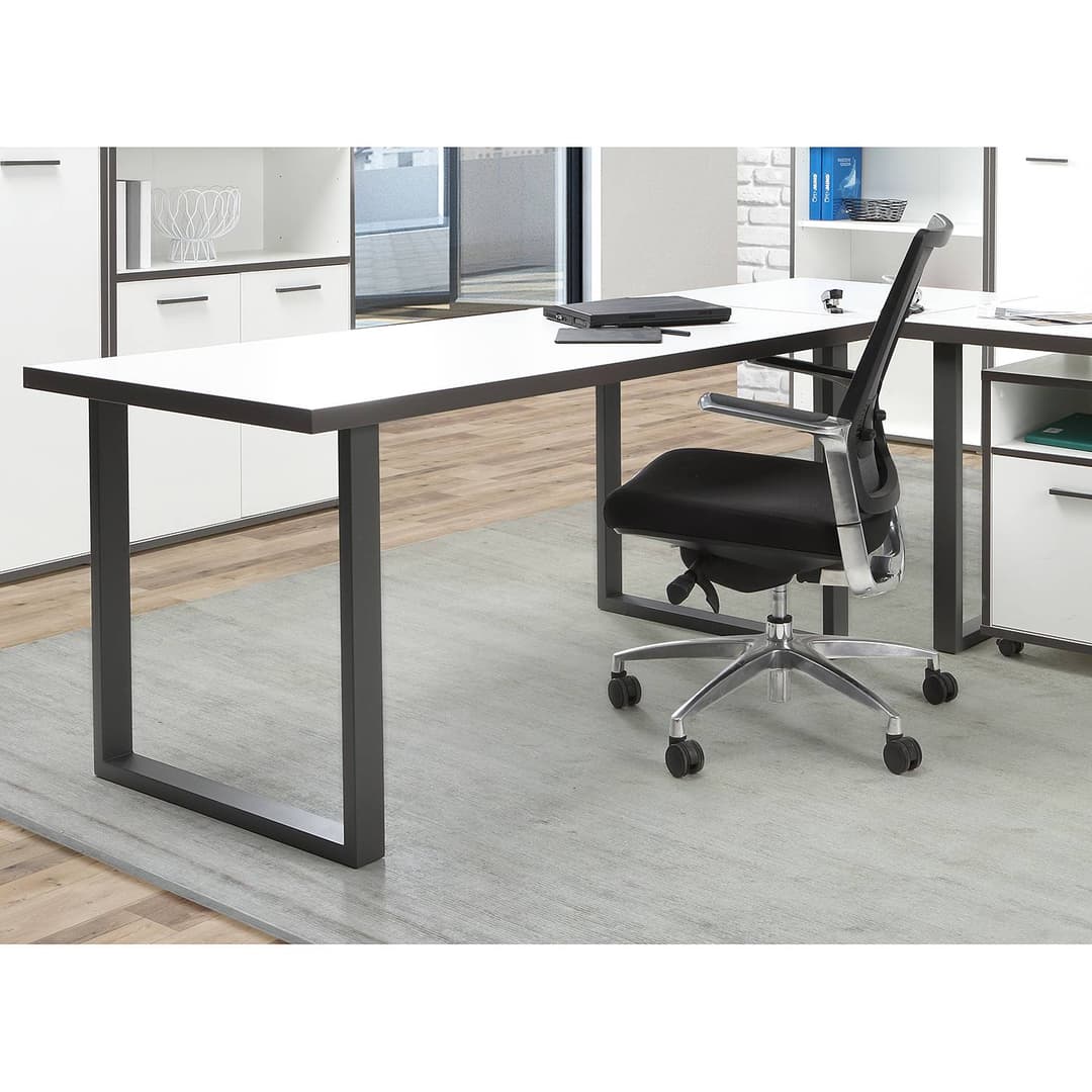 home24 Schreibtisch 160cm Weiß | Weiß