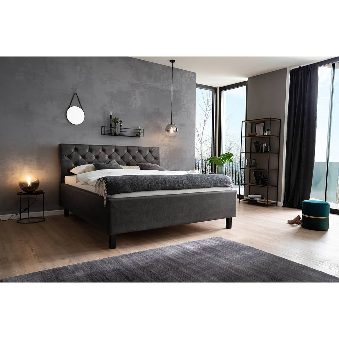 home24 Polsterbett 160 x 200cm | Schwarz