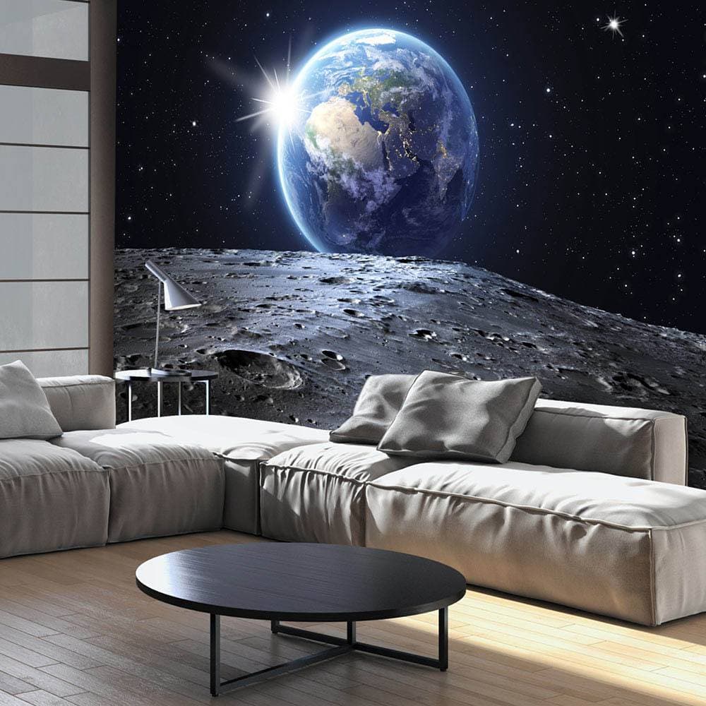 Fototapete View of the Blue Planet | Schwarz