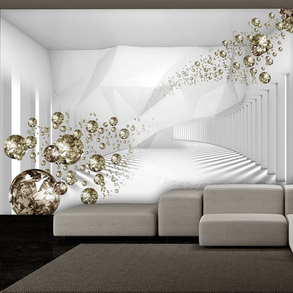 Fototapete Diamond Corridor Grey | Grau