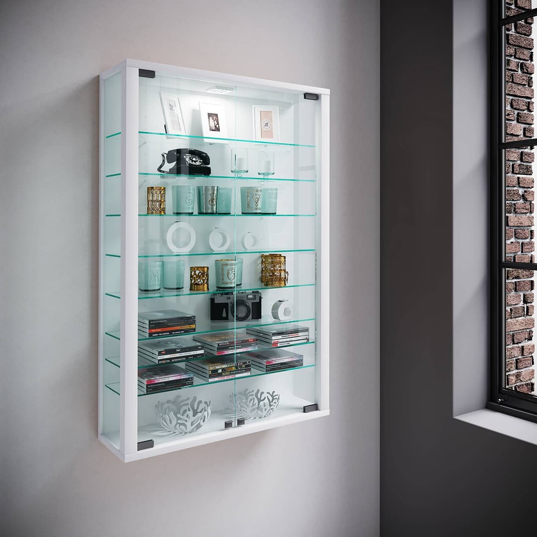 Hängevitrine Vitrosa II | Weiß