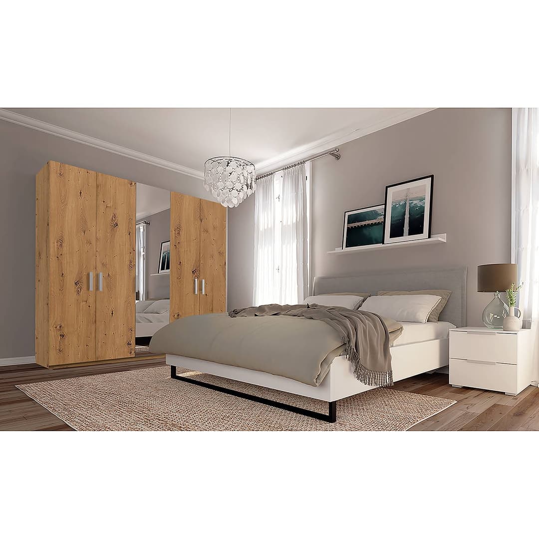 home24 Drehtürenschrank pure reflect | Braun