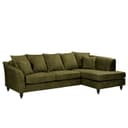 home24 Ecksofa Lovis | Grün