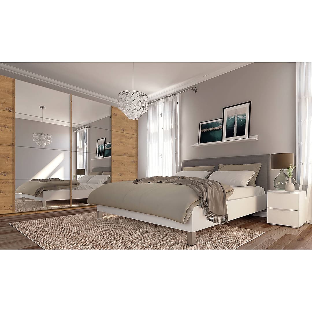 Schwebetürenschrank pure reflect | Braun