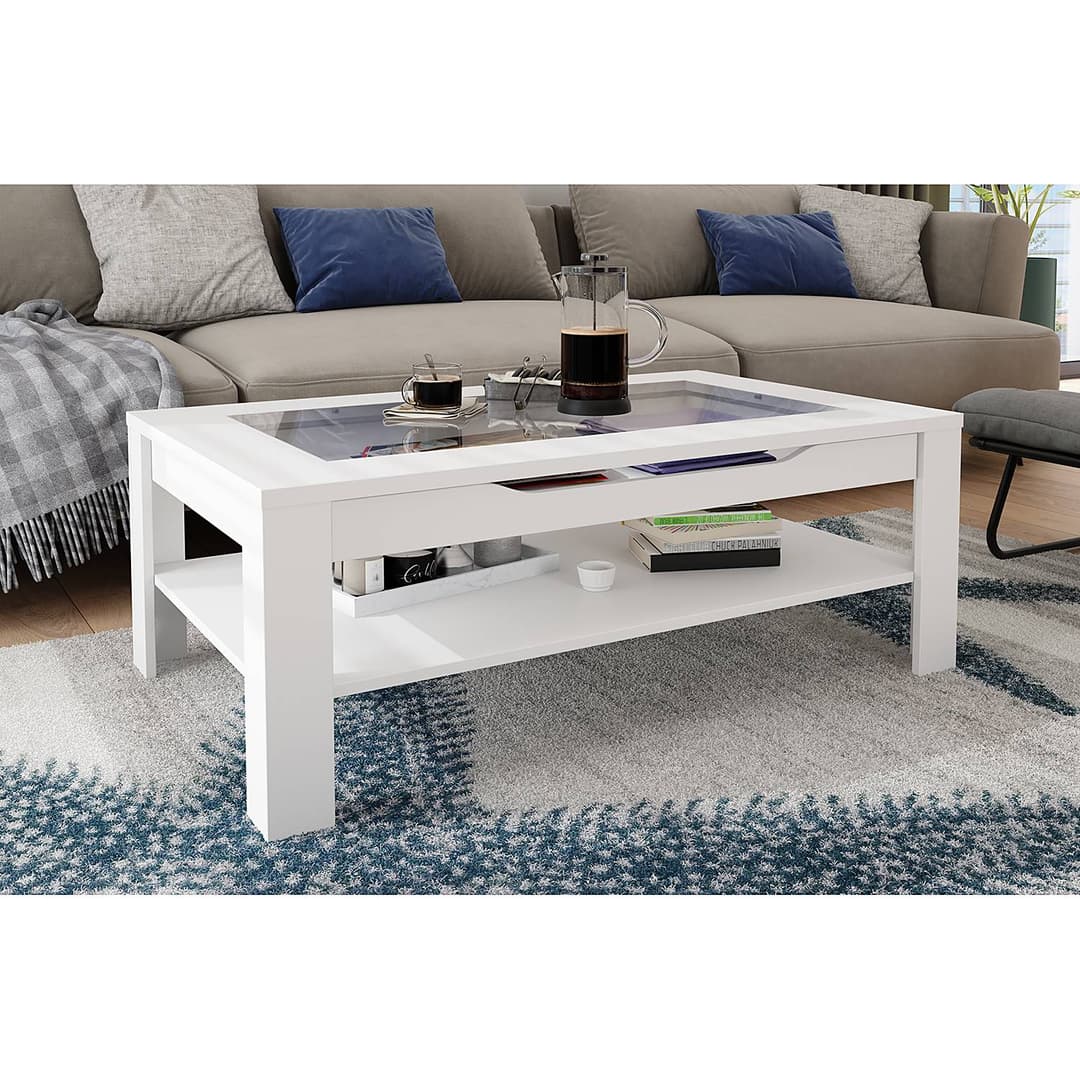 home24 Couchtisch Wilton | Weiß
