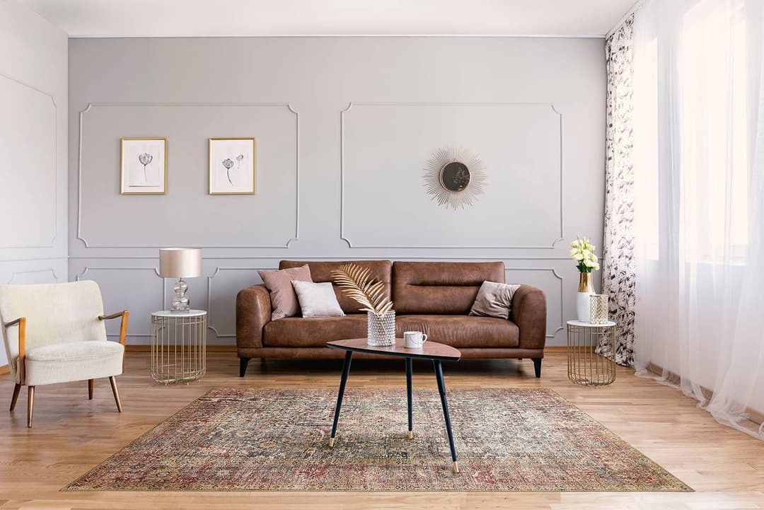 home24 Teppich Lago Typ B | Rot
