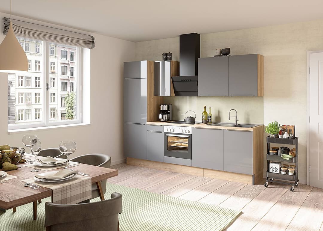 home24 Küchenzeile Variante A | Mehrfarbig