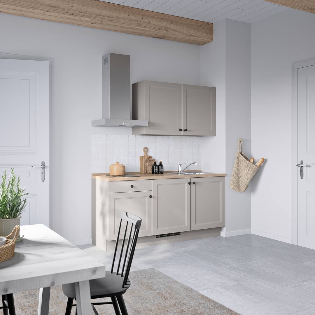 home24 Küchenzeile Low-Line Variante A | Grau