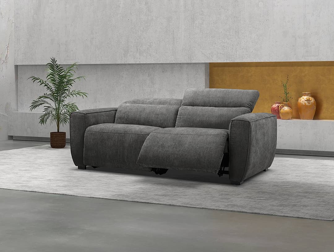 home24 3-Sitzer Sofa PATESIA | Grau
