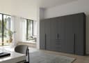 rauch Orange Drehtürenschrank Purisma Typ B 301cm Grau/Graphit | Grau
