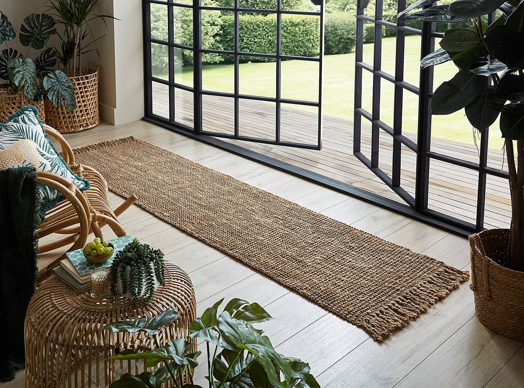 Juteläufer Boucle 60 x 300cm Beige | Beige