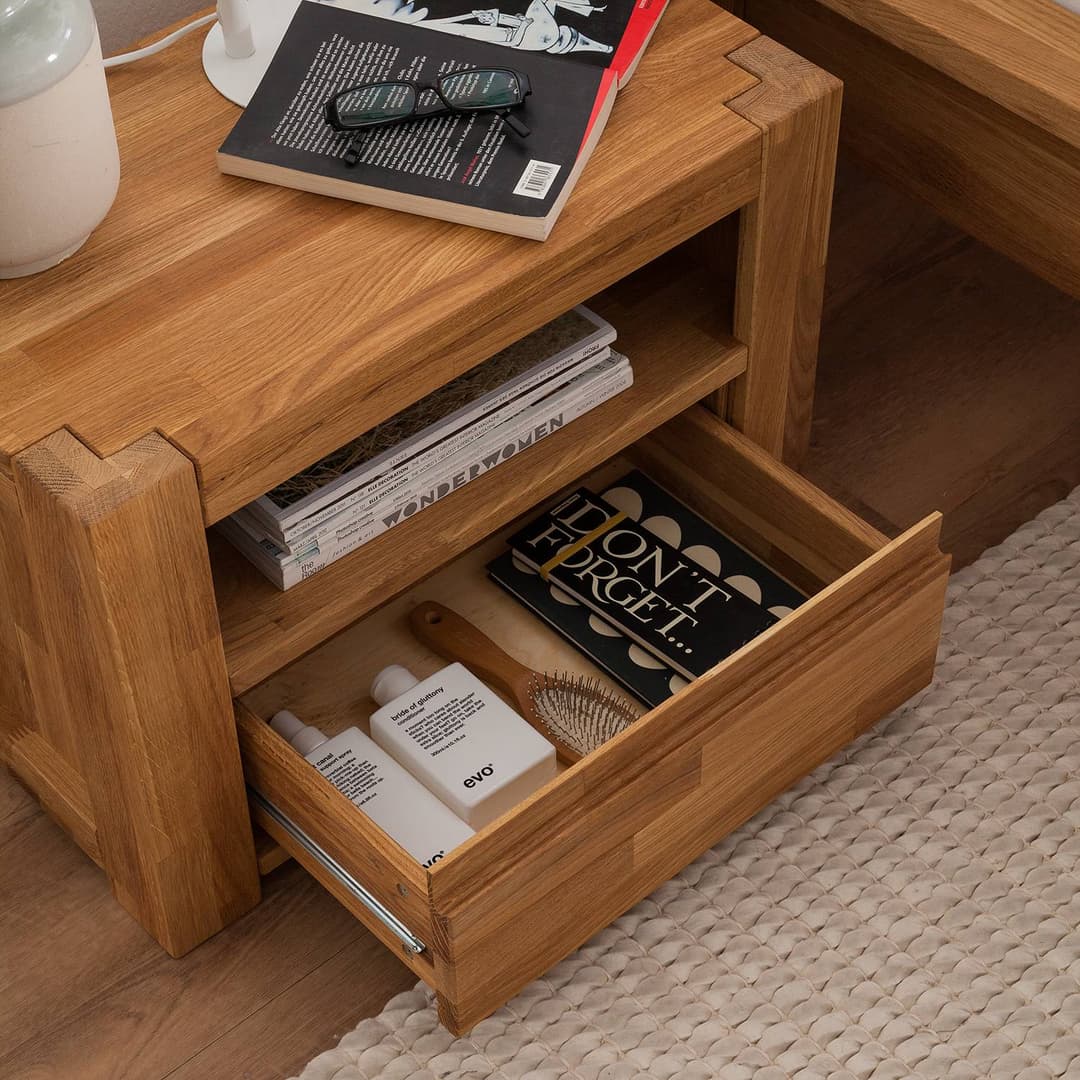 Massivholznachtkommode ParosWood | Braun