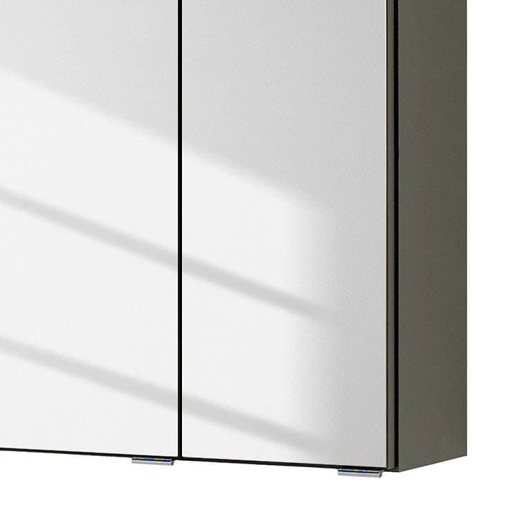home24 Spiegelschrank I 80cm Grau/Graphit | Grau