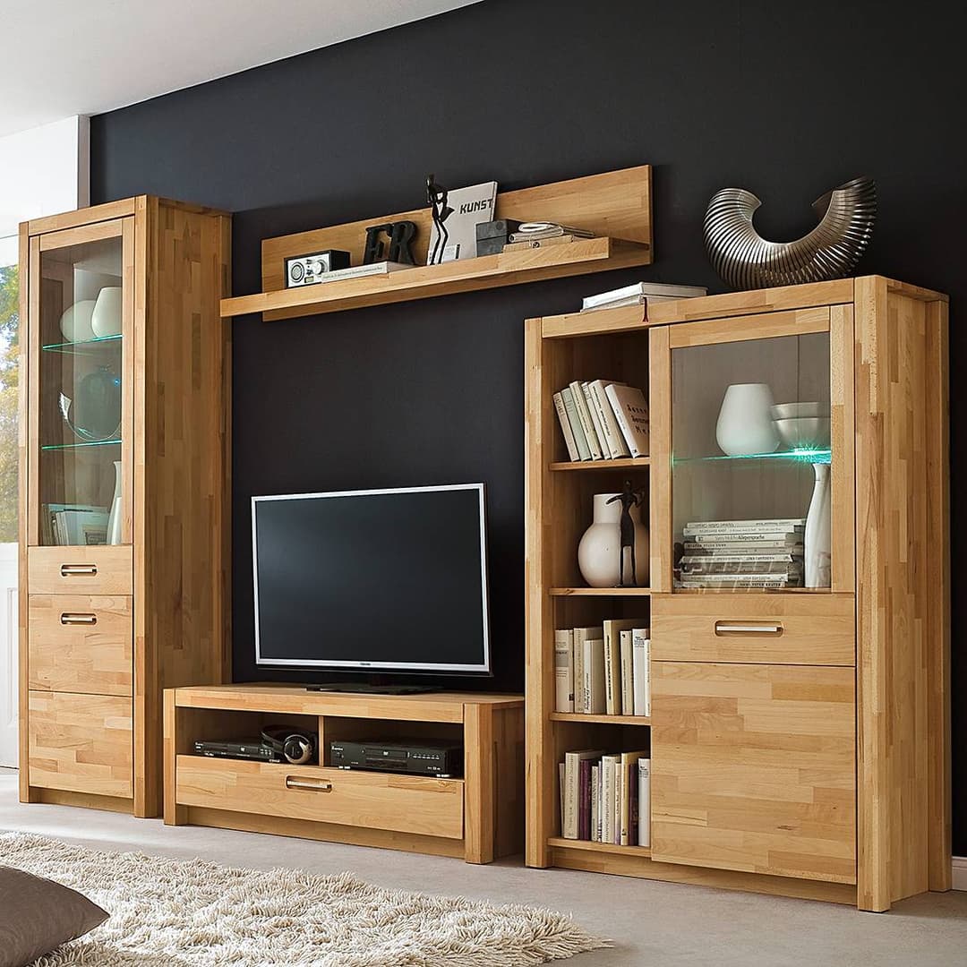 home24 Wandboard Massive Kernbuche | Braun