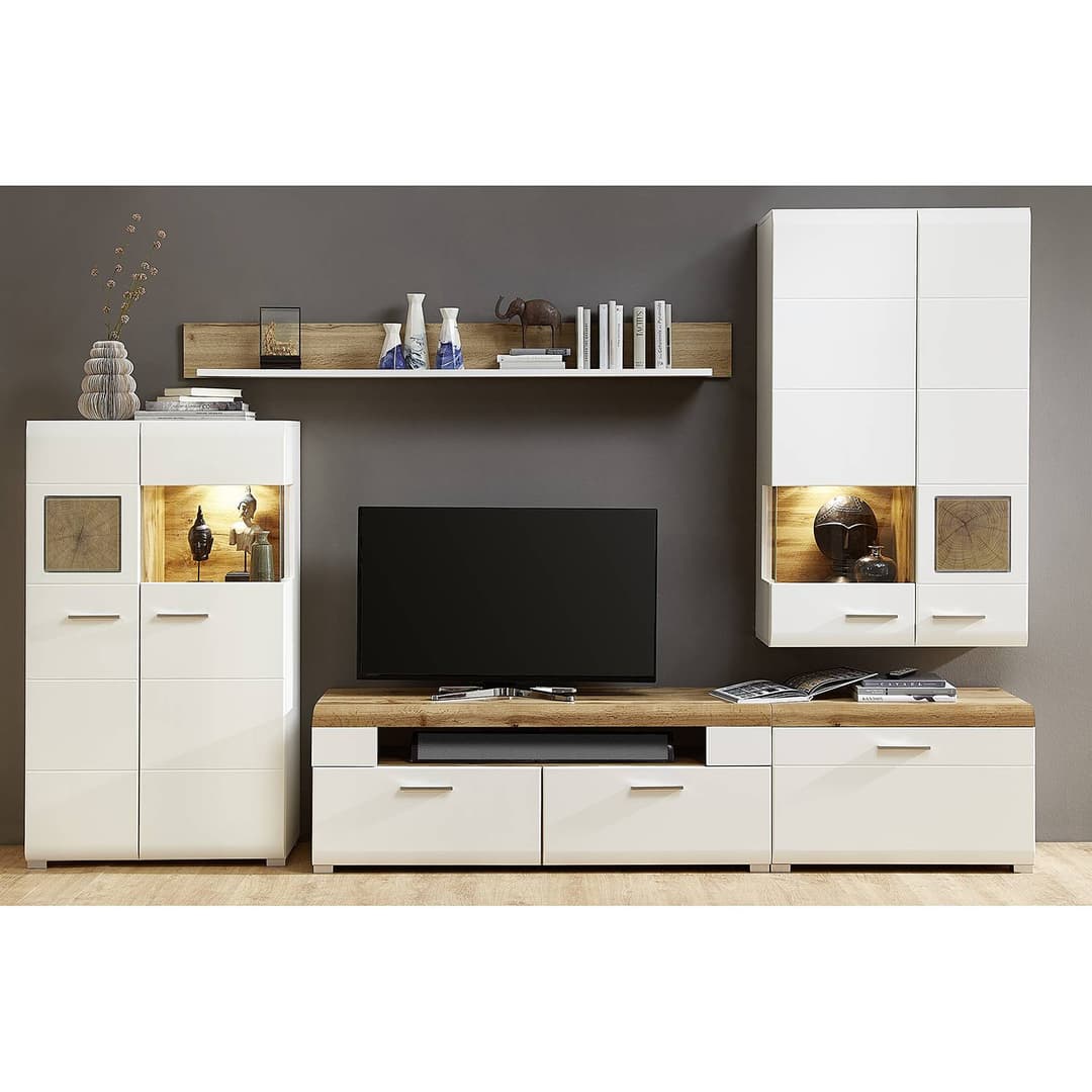 home24 TV-Lowboard II | Holztöne